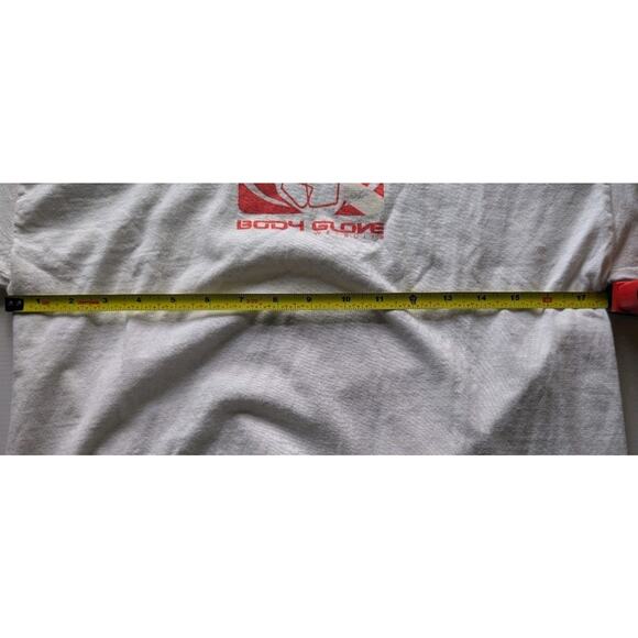 Vintage Body Glove T-Shirt White Red Logo Graphic Surf Retro 80s 90s - Medium - Picture 6 of 7